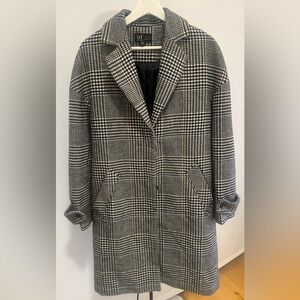 Classic Black and White Women's Coat